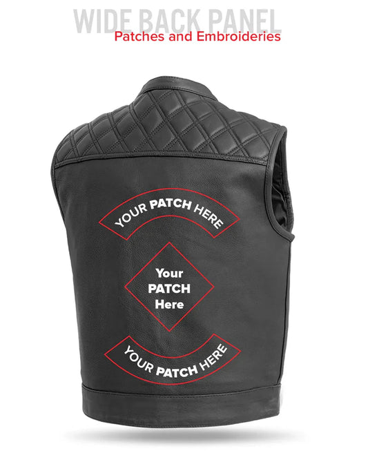 Men's Club Style Leather Vest