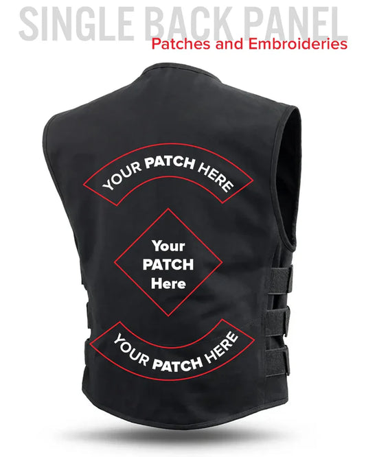 "Knox" Men's Motorcycle SWAT Style Canvas Vest