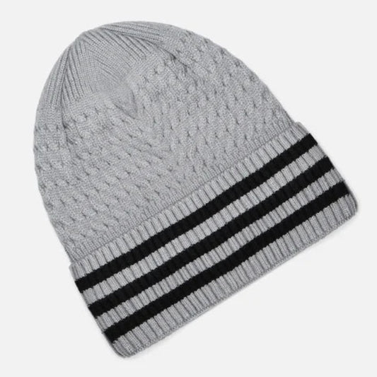 Furor Grey Knitted Beanie.