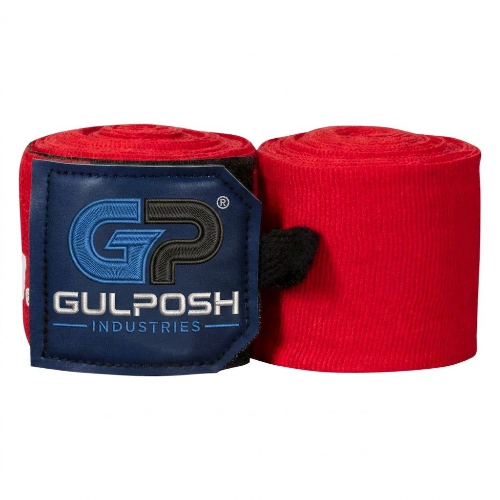 Gulposh Industries Premium Elastic Boxing Hand Wraps (Semi-Elastic Mexican Style)