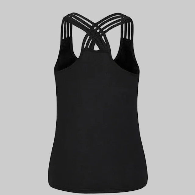 Gulposh Luxe Criss-Cross Lattice Active Tank