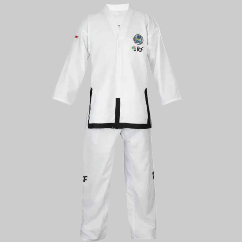Premium ITF Approved Taekwondo Uniform (Black Belt / Dan Edition)