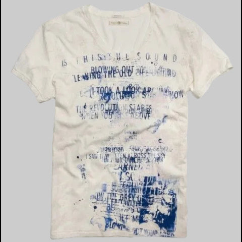 Gulposh Industries "Revolution Sound" Distressed Typographic Tee