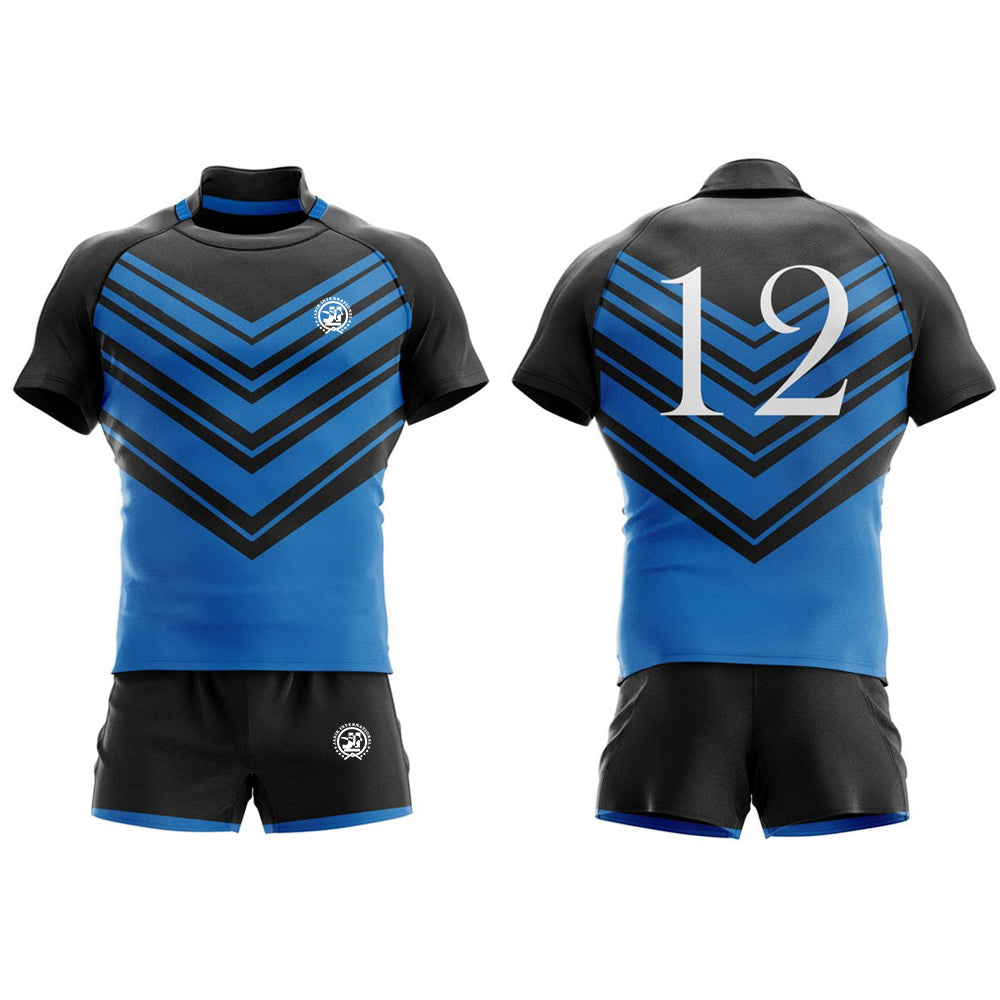 GP Vortex Blue Rugby Uniform Set