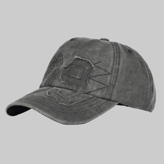 Distressed "99" Graphic Cap (Charcoal)