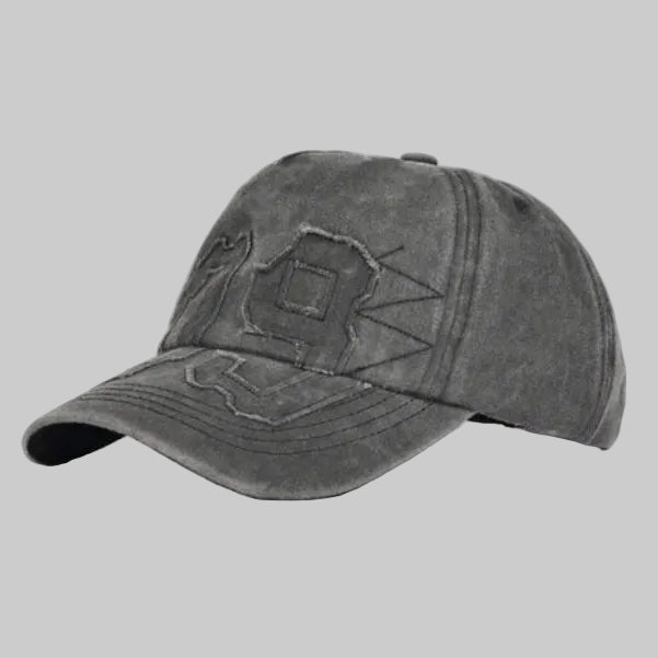 Distressed "99" Graphic Cap (Charcoal)