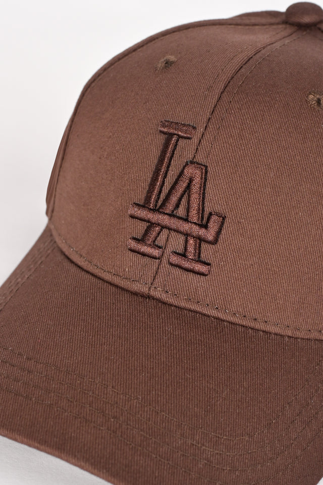 Brown Los Angeles (LA) Dodgers Tonal Baseball Cap.