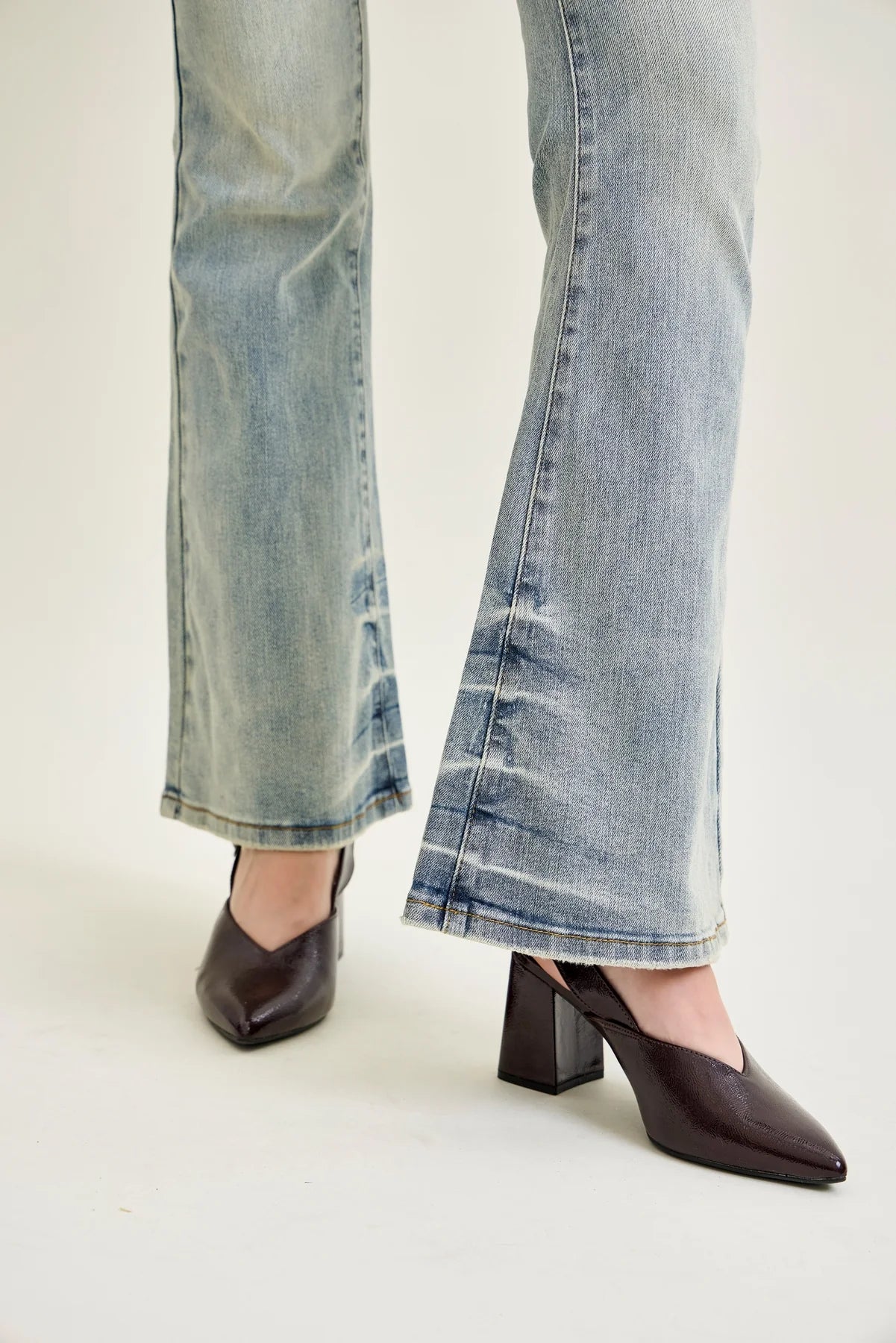 Gulposh Luxe "Sun-Bleached Horizon" Flare Jeans