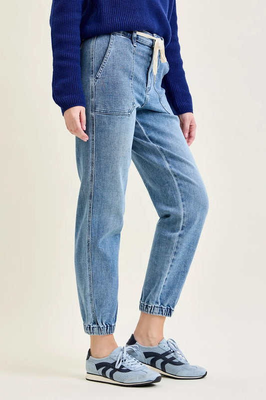 Gulposh Luxe "Utility Jogger" Drawstring Denim Trousers