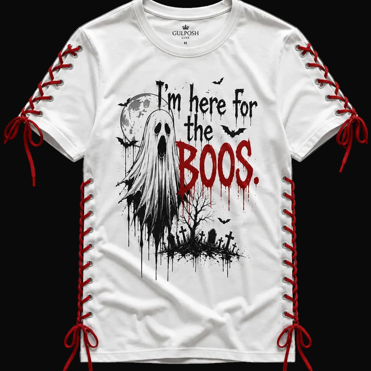 Gulposh Luxe Boos & Lace Halloween Fitted Tee