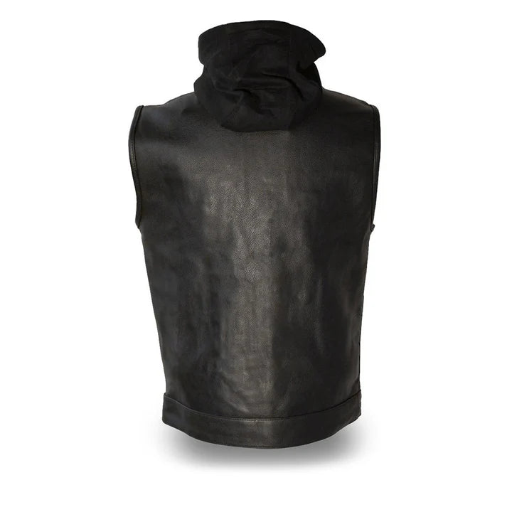 The Midnight Enforcer Leather vest