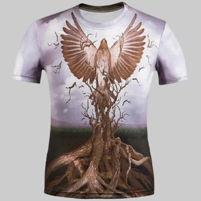 Gulposh Phoenix Rising Sublimated Art Tee