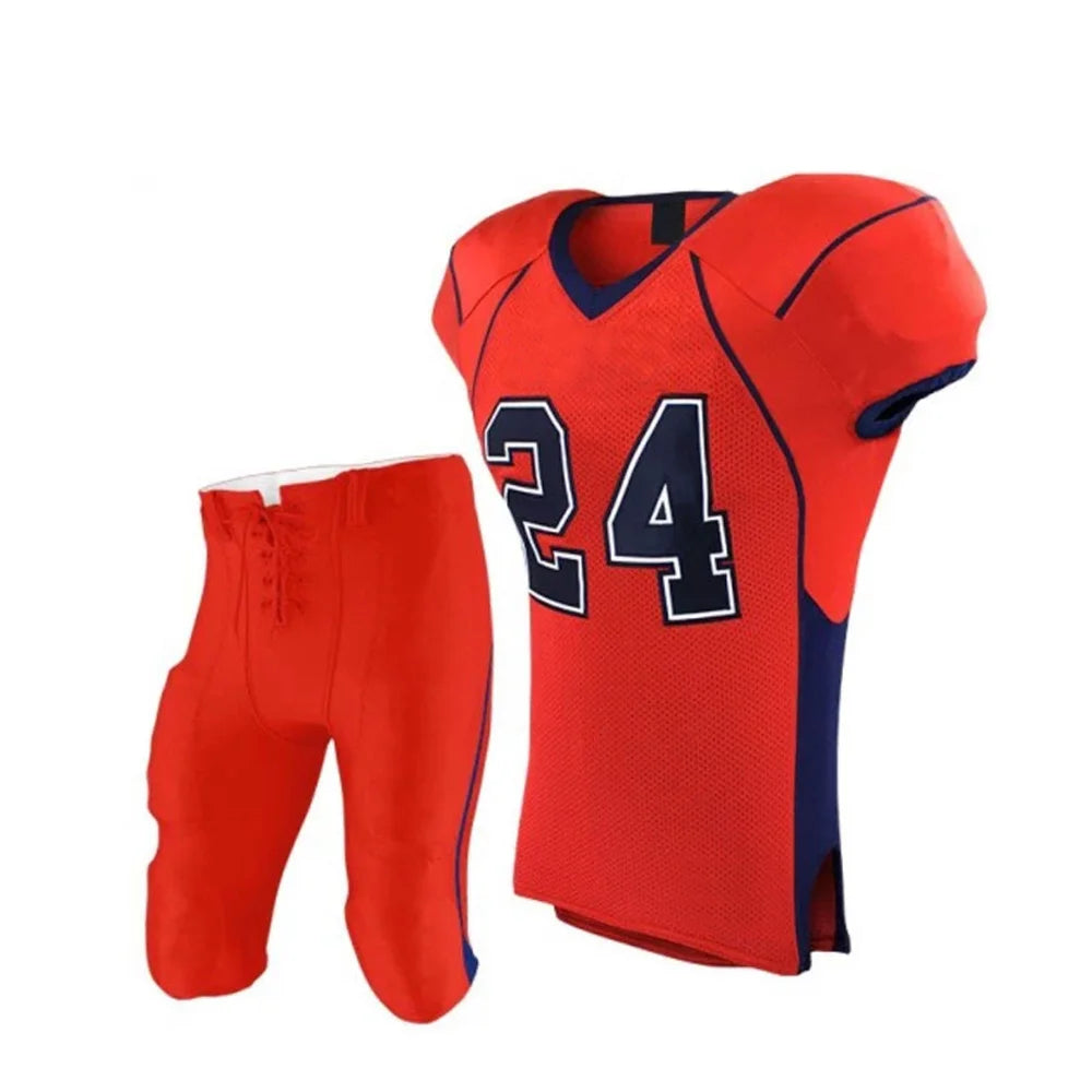 "Titan Red" American Football Uniform.