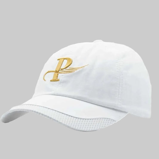 "P" Initial Embroidered Grey Baseball Cap Gray