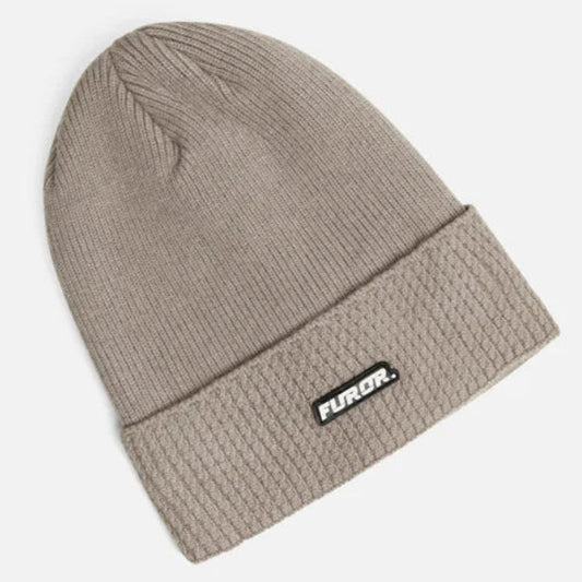Furor Beige Knitted Beanie