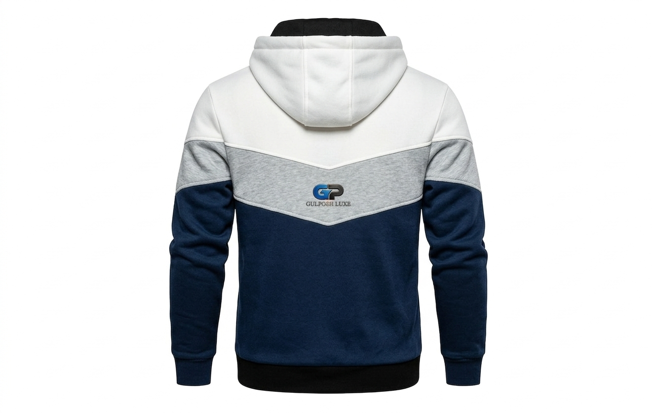 V-Panel Tricolor "Chevron" Pullover Hoodie