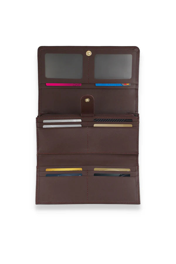 Classic Maroon Long Wallet.