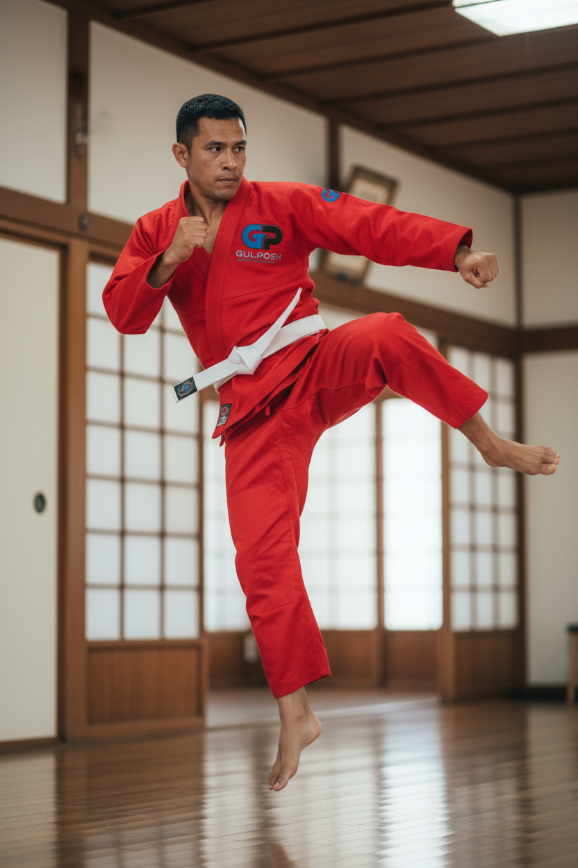GULPOSH "Crimson Impact" Premium BJJ Gi (Scarlet Edition)
