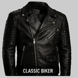 Classic Biker Leather Jacket