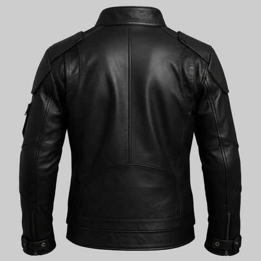 Futuristic Techwear Leather Jacket