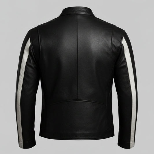 Men's Racing Inspired Leather Jacket