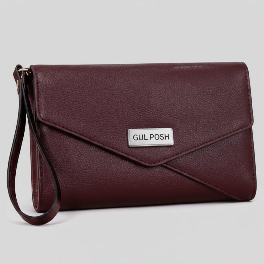 GUL POSH Envelope Flap Wristlet Clutch / Wallet