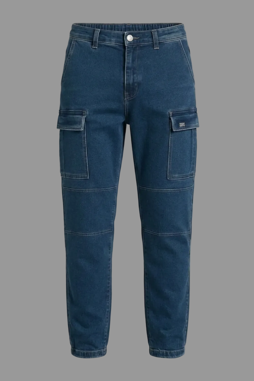Gulposh Luxe Indigo Maverick Denim Cargo Joggers