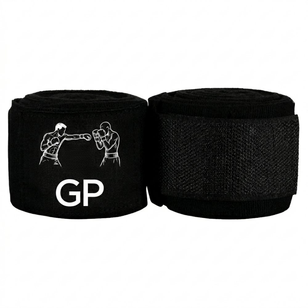 Gulposh Luxe Fighter Series Boxing Hand Wraps (Stealth Black & Clean GP Edition)