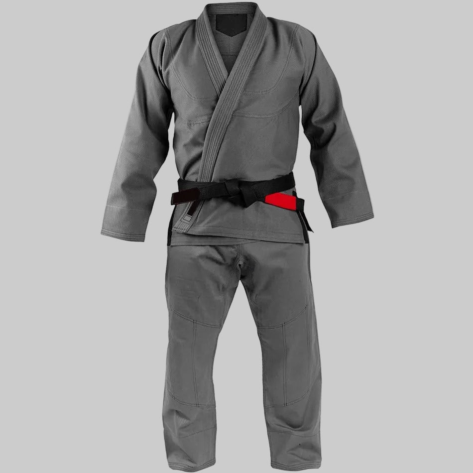 Premium Blank Pearl Weave Brazilian Jiu-Jitsu (BJJ) Gi Matte Gray Edition