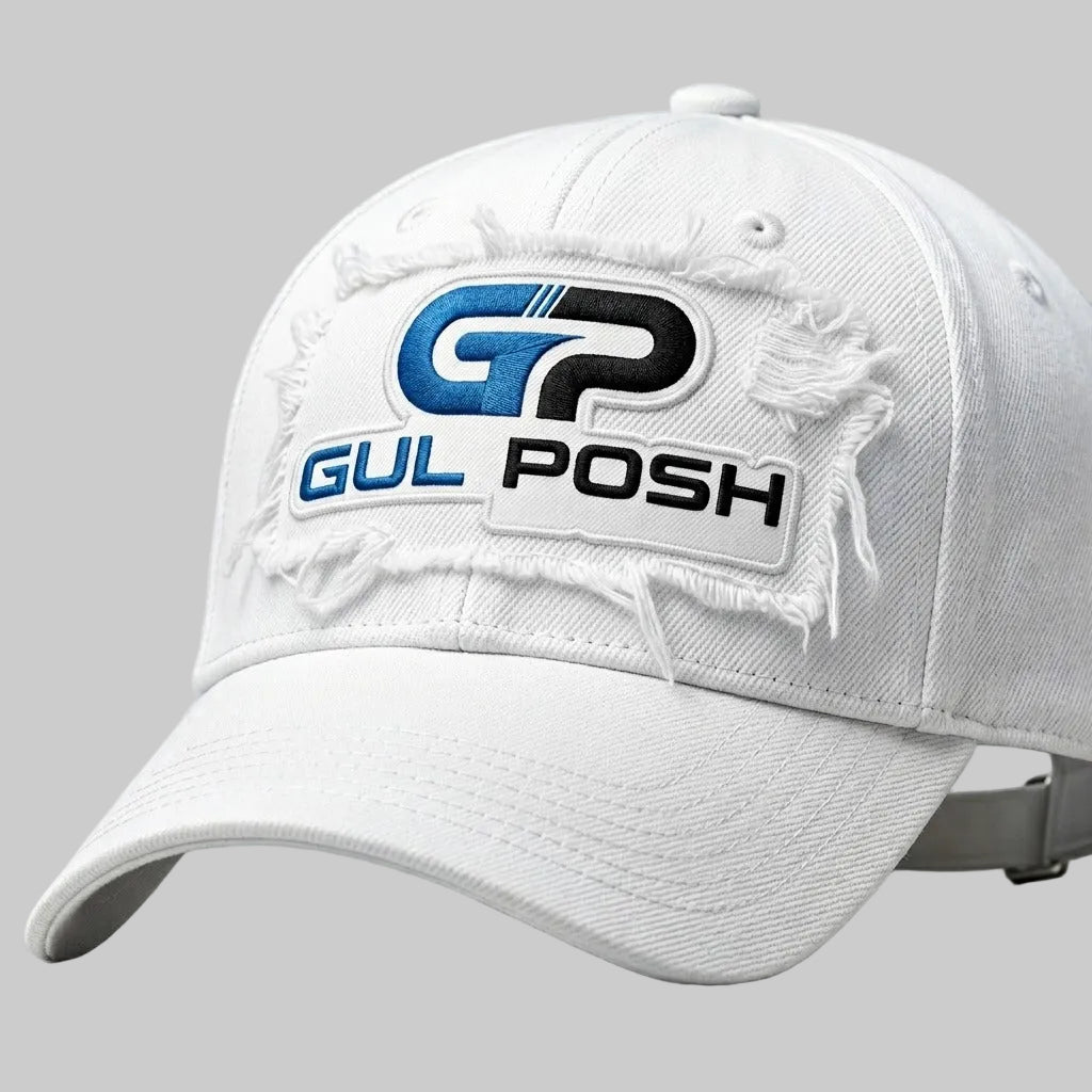 Gulposh Distress-Patch "GP" Streetwear Baseball Cap