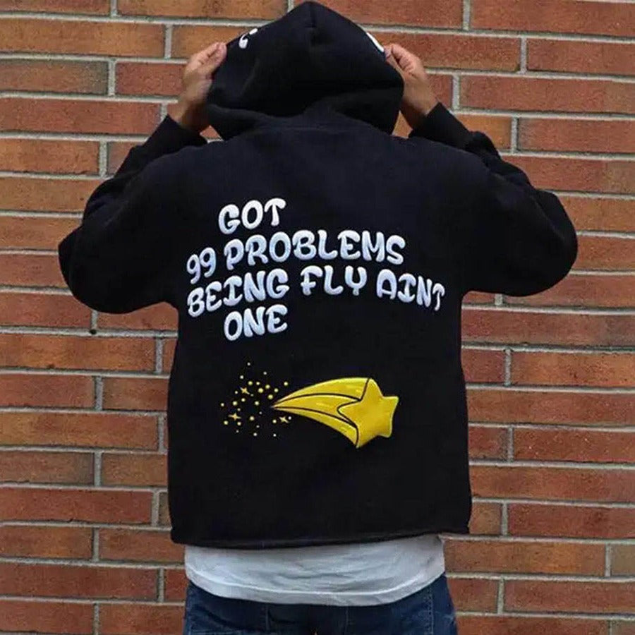 Dimension" Puff Print Hoodie