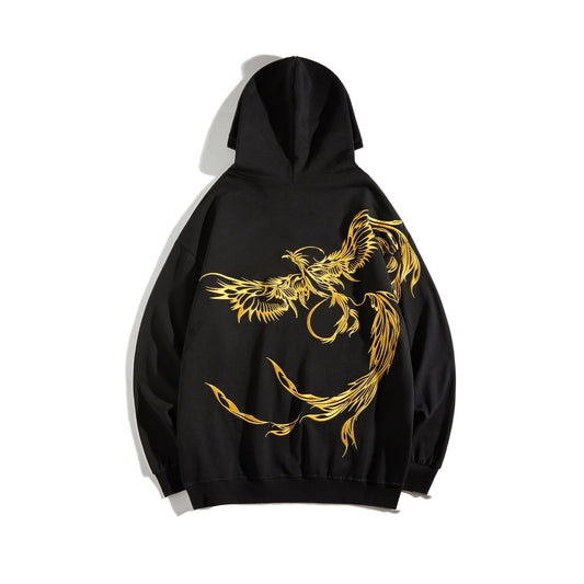 "Phoenix Rising" Custom Oversized Streetwear Hoodie