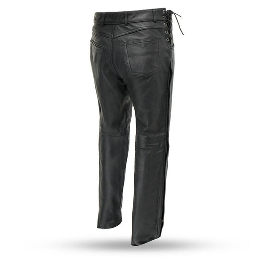 Iron-Hide Full-Zip Motorcycle Leather Pants