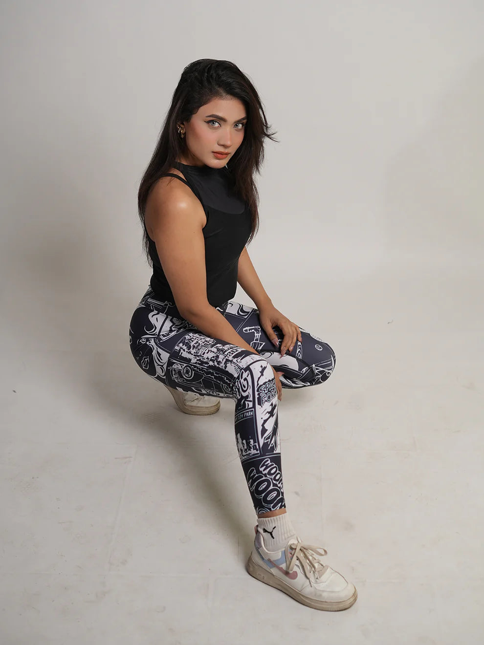 Gulposh Luxe "Pop-Art Comic" Sublimated Fitness Leggings