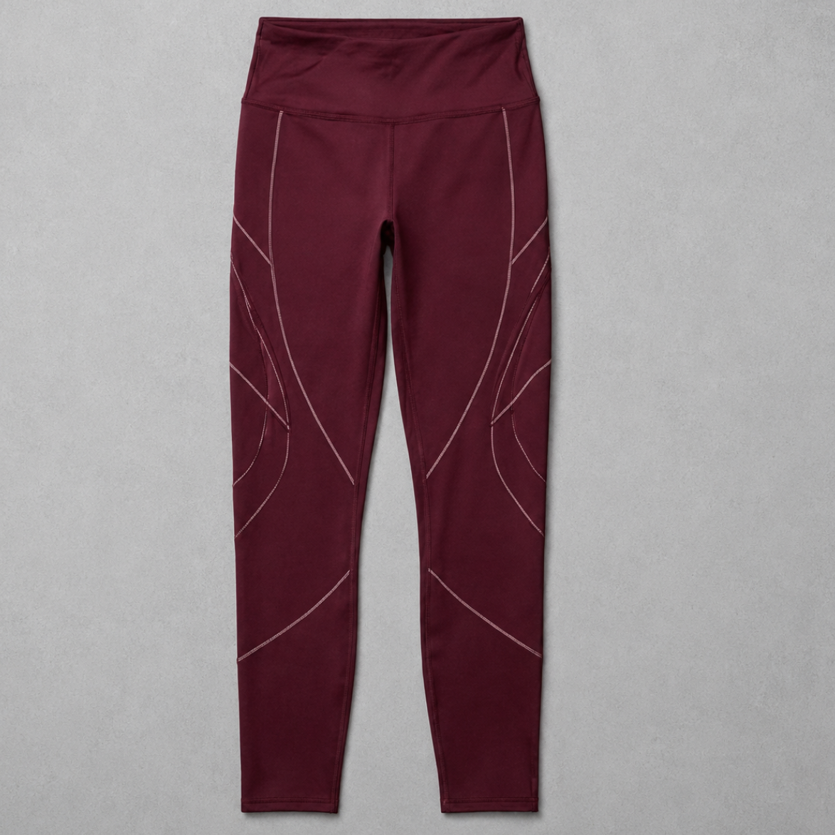 Women's SculptFit High-Waist Performance Leggings – Burgundy