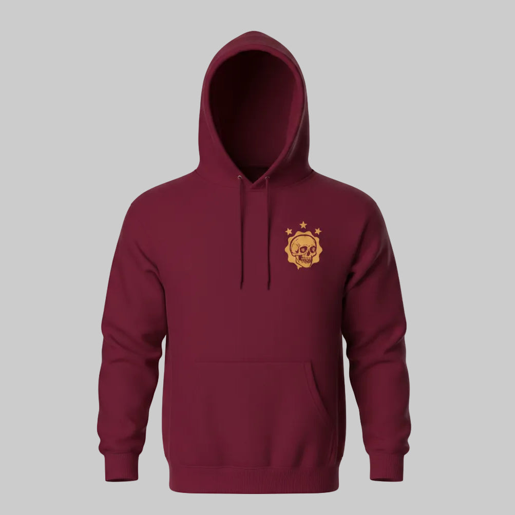 "Local Menace" Retro Boxing Skeleton Hoodie
