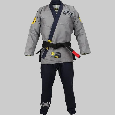 Premium Two-Tone BJJ Gi / Kimono (Styling based on the iconic Scramble "Rebel" Series layout).