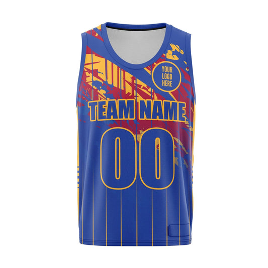Royal Blaze Custom Basketball Uniform