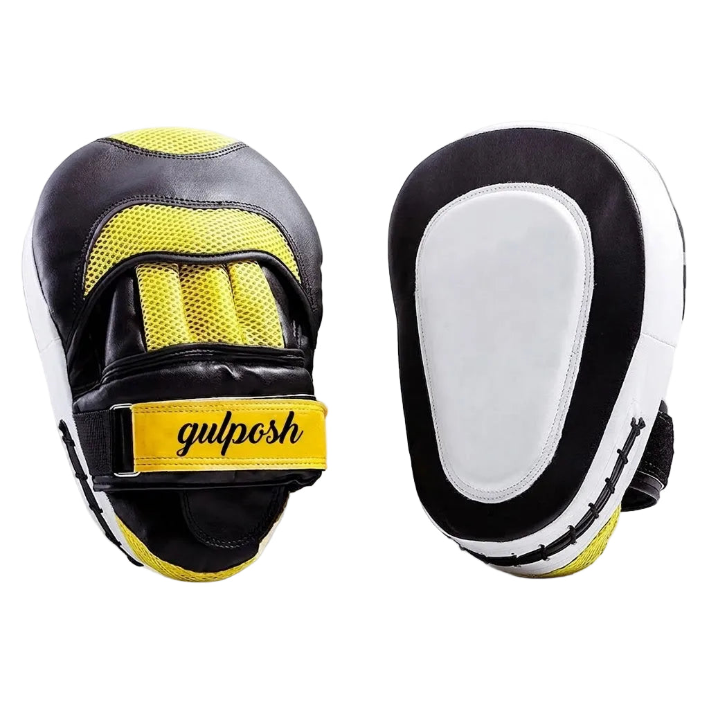 Gulposh Pro-Series Curved Coaching Focus Pads (Yellow/Black Edition)