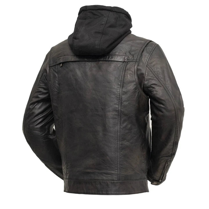 The Stealth Rider: Hybrid Tactical Leather Jacket