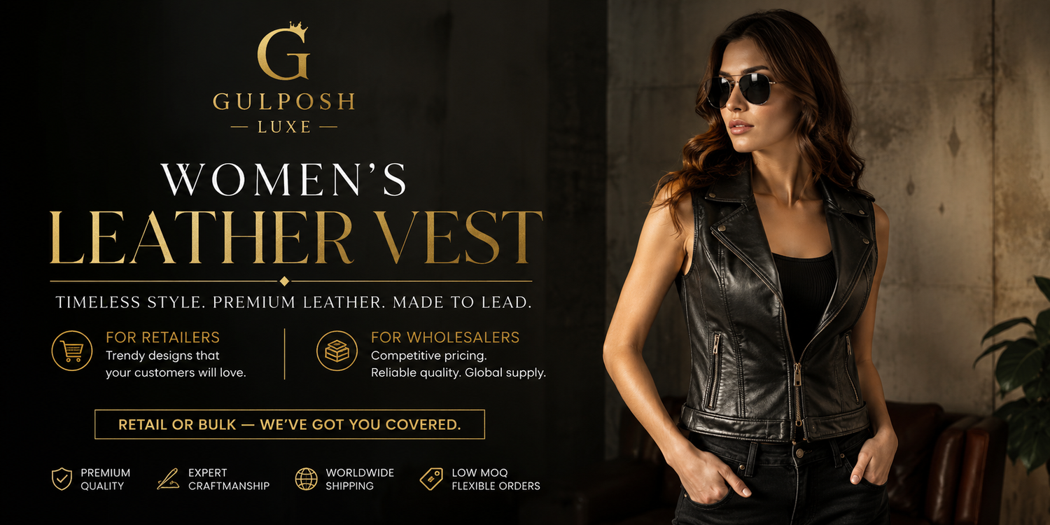 Women's Leather Vest