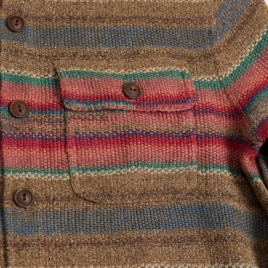 Multi-Striped Woven Overshirt