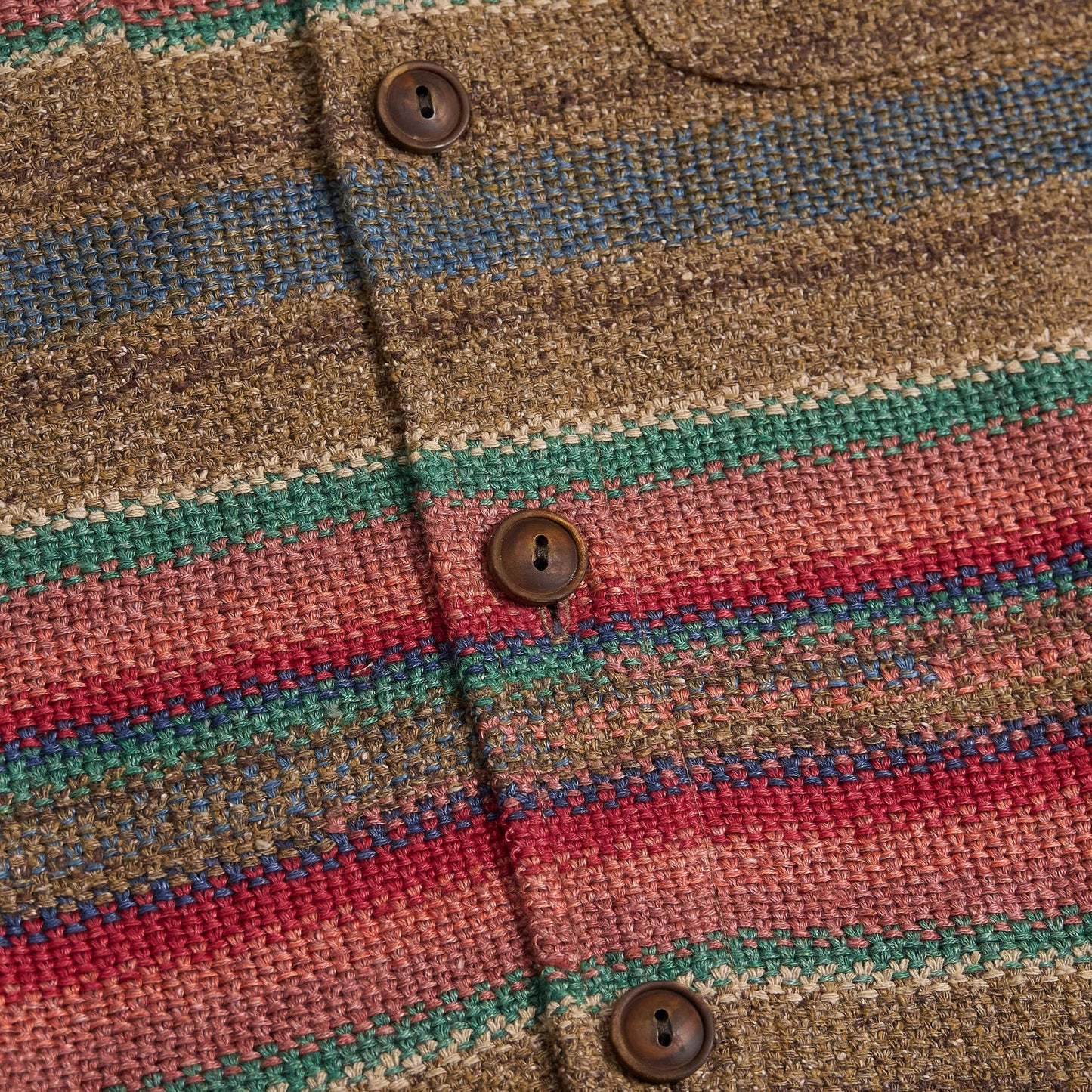 Multi-Striped Woven Overshirt