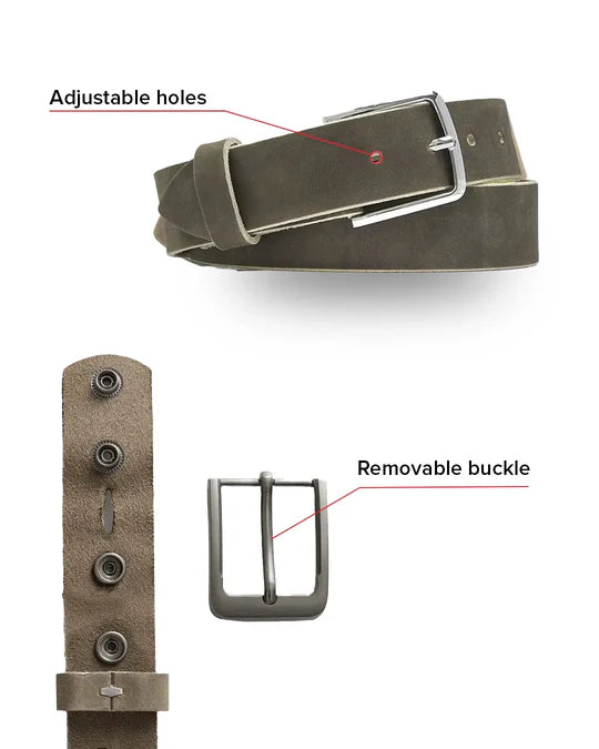 Matte Finish Leather Belt