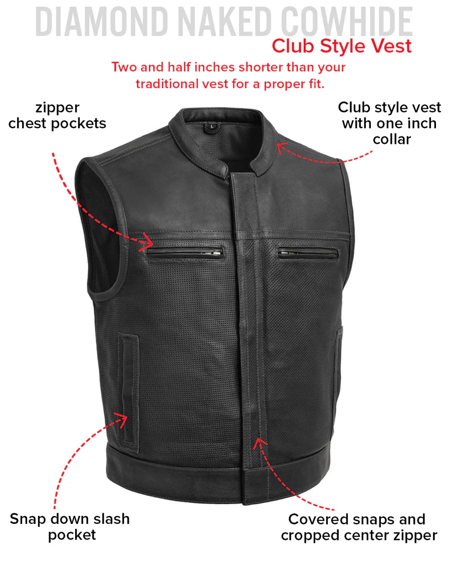 The Breeze-Cut Operator Leather Vest