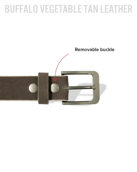 Matte Finish Leather Belt