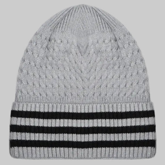 Furor Grey Knitted Beanie.