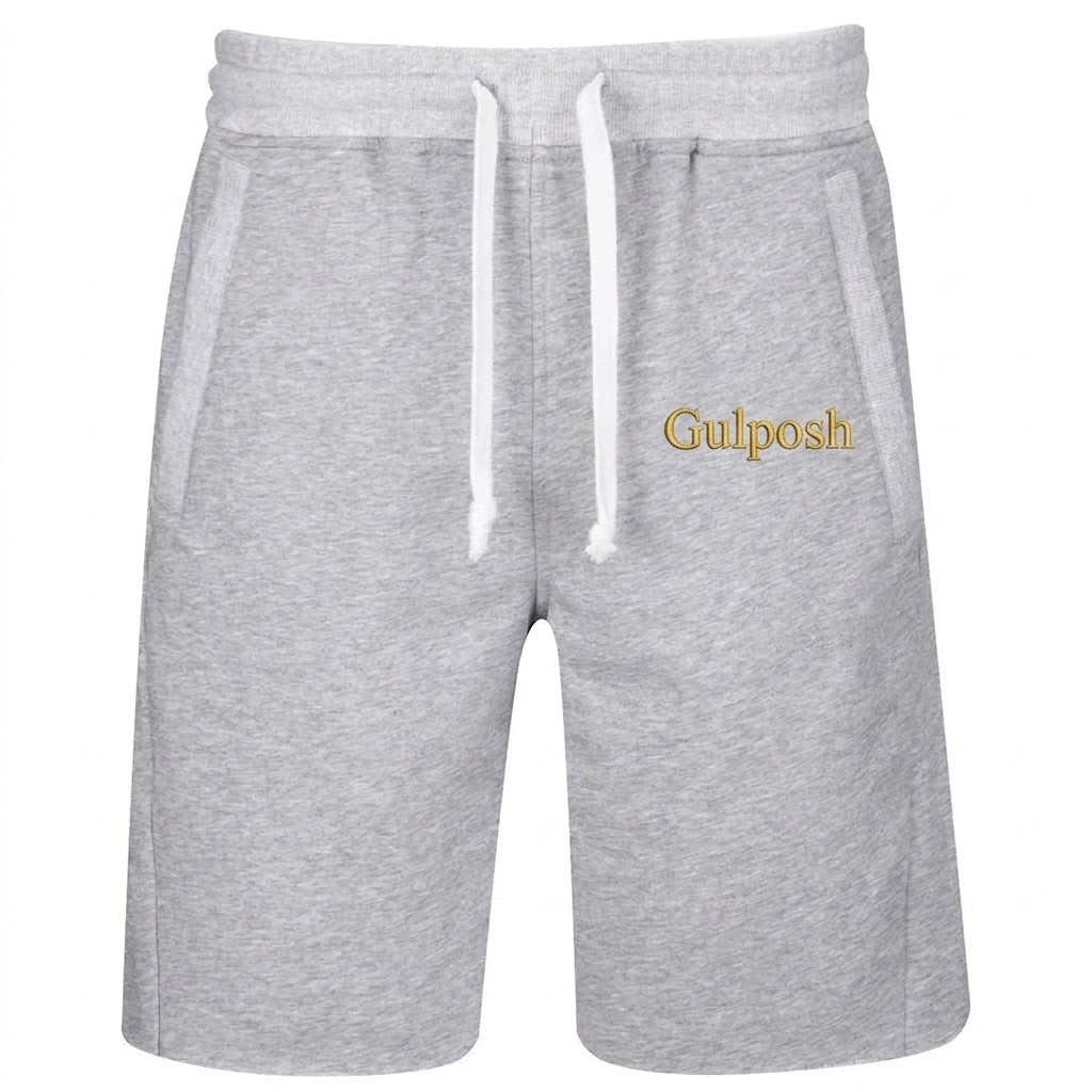 Gulposh Luxe Classic Fleece Lounge Shorts (Heather Grey Edition).