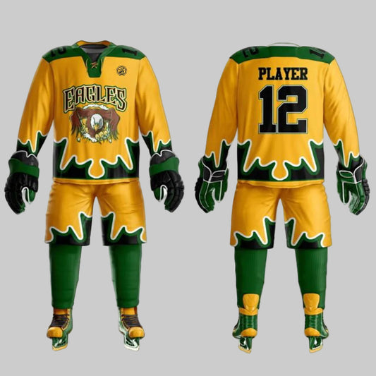 Custom Sublimated Eagles-Series Ice Hockey Uniform Kit