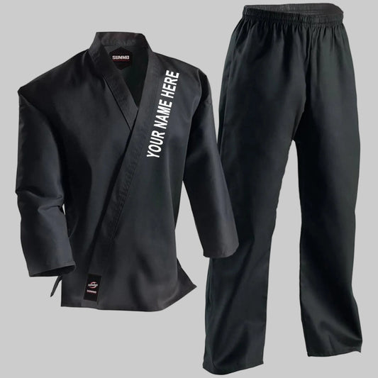 Alpha Custom Black Medium Weight Karate Gi